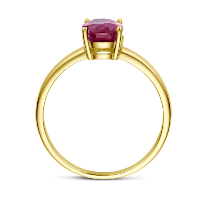 Robijn ring Solitair - Afbeelding 5