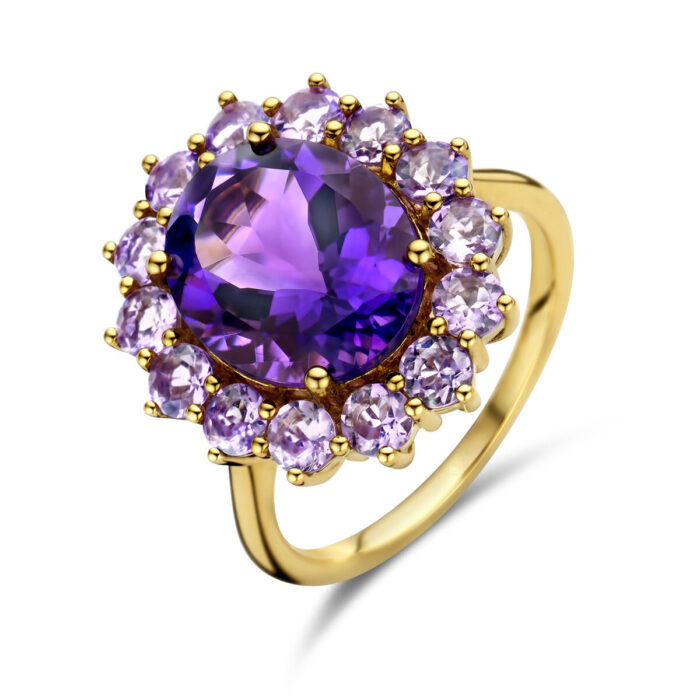 Ring amethist Rozet