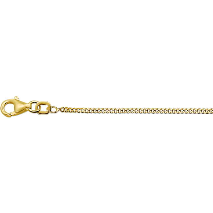 Collier gourmette 4-zijdes geslepen 1,6 mm