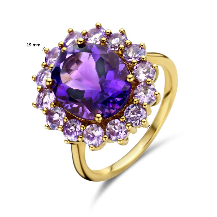 Ring amethist Rozet - Afbeelding 5