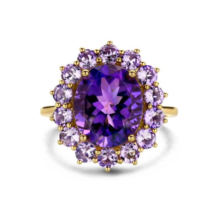 Ring amethist Rozet - Afbeelding 4